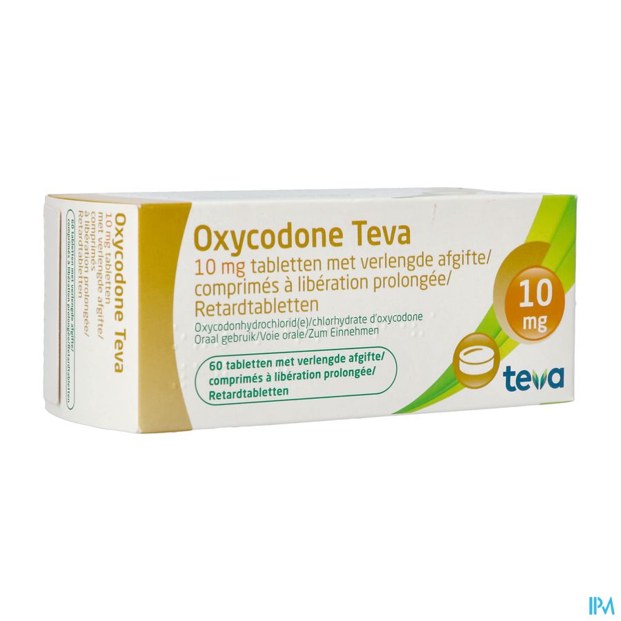 Oxycodone Teva 10mg Verlengde Afgifte Comp 60 Oxycodone Teva 10mg Verlengde Afgifte Comp 60