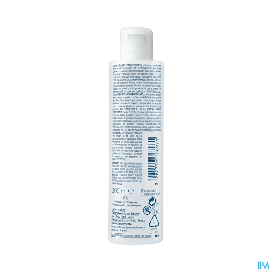 Ducray Keracnyl Lotion Zuiverend 200ml 3