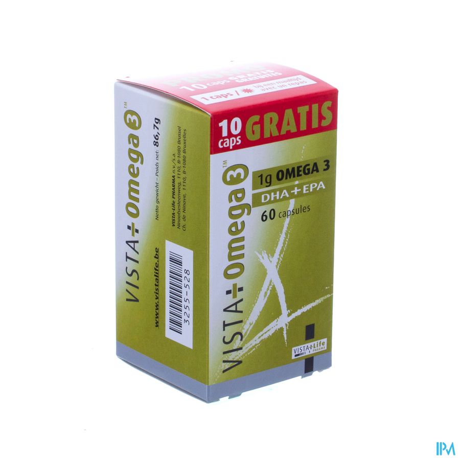 Vista Omega 3 Caps 60 50+10 Promo 1