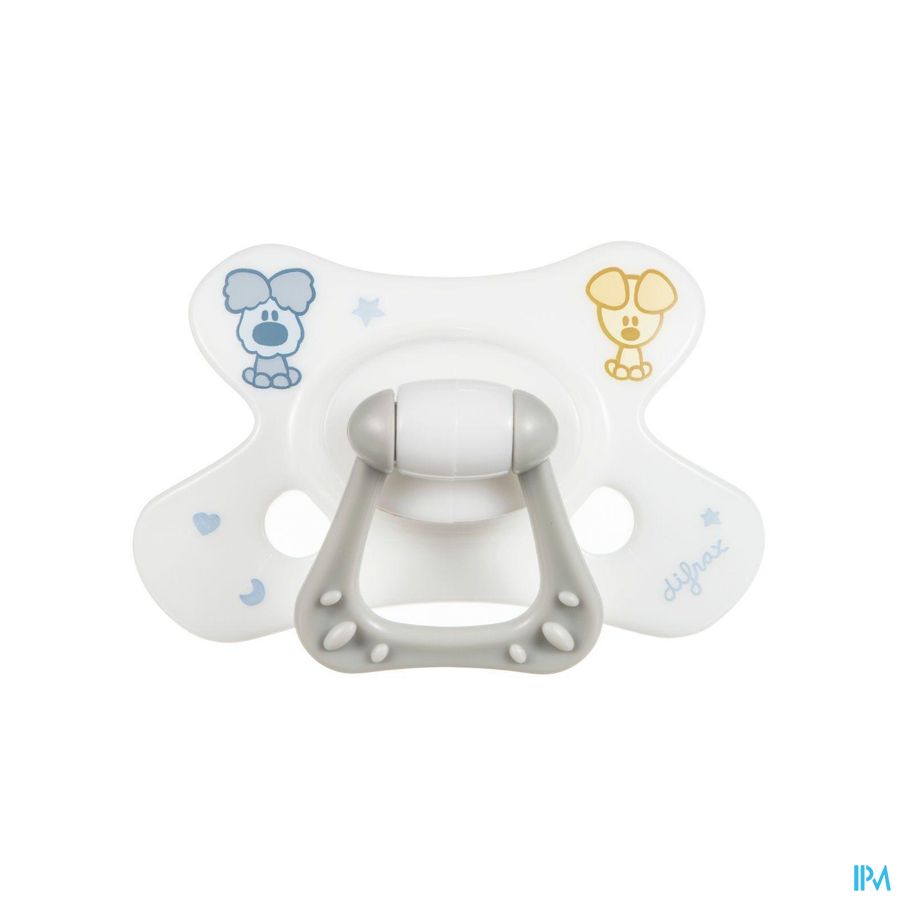 Difrax Fopspeen Natural Woezel&pip 12m+ Difrax Fopspeen Natural Woezel&pip 12m+