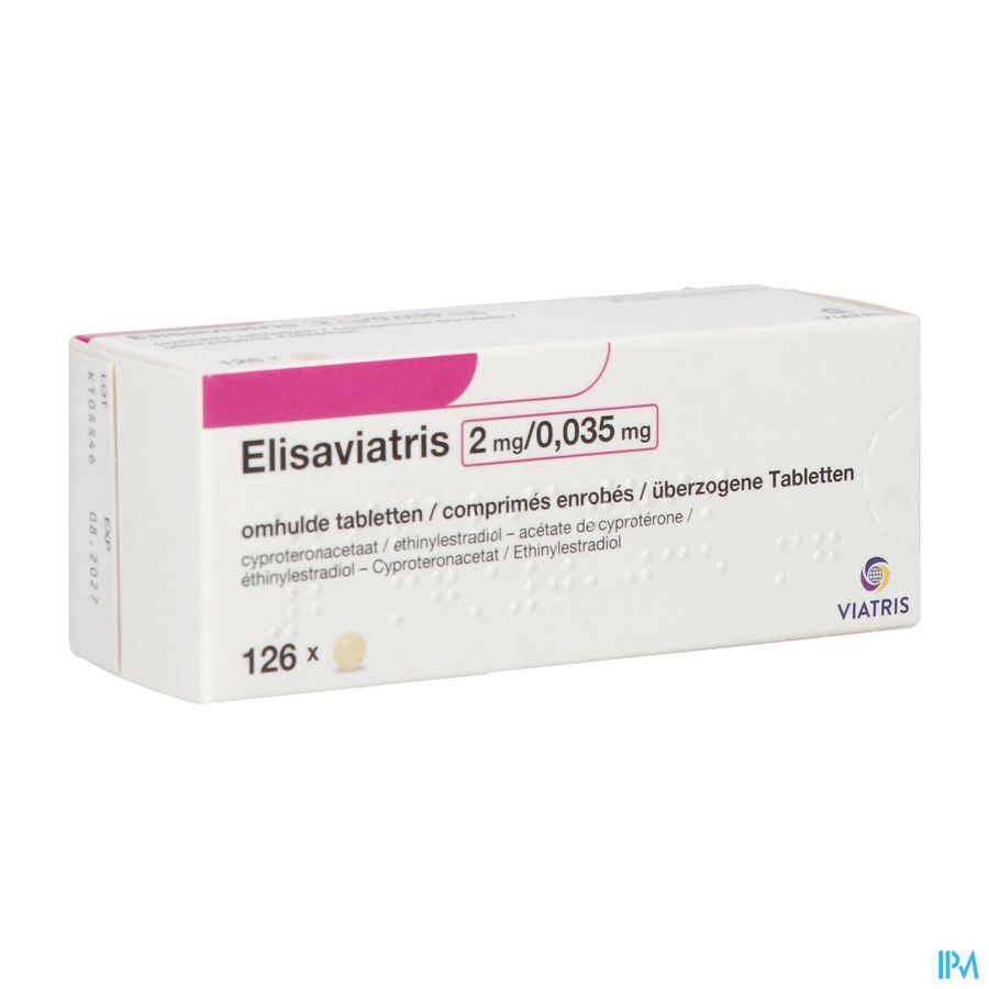 Elisaviatris 35 2mg/0,035mg Comp 6x21 Elisaviatris 35 2mg/0,035mg Comp 6x21