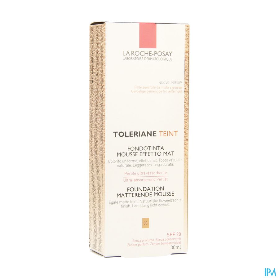 La Roche Posay Toleriane Fdt Mousse 03 30ml La Roche Posay Toleriane Fdt Mousse 03 30ml