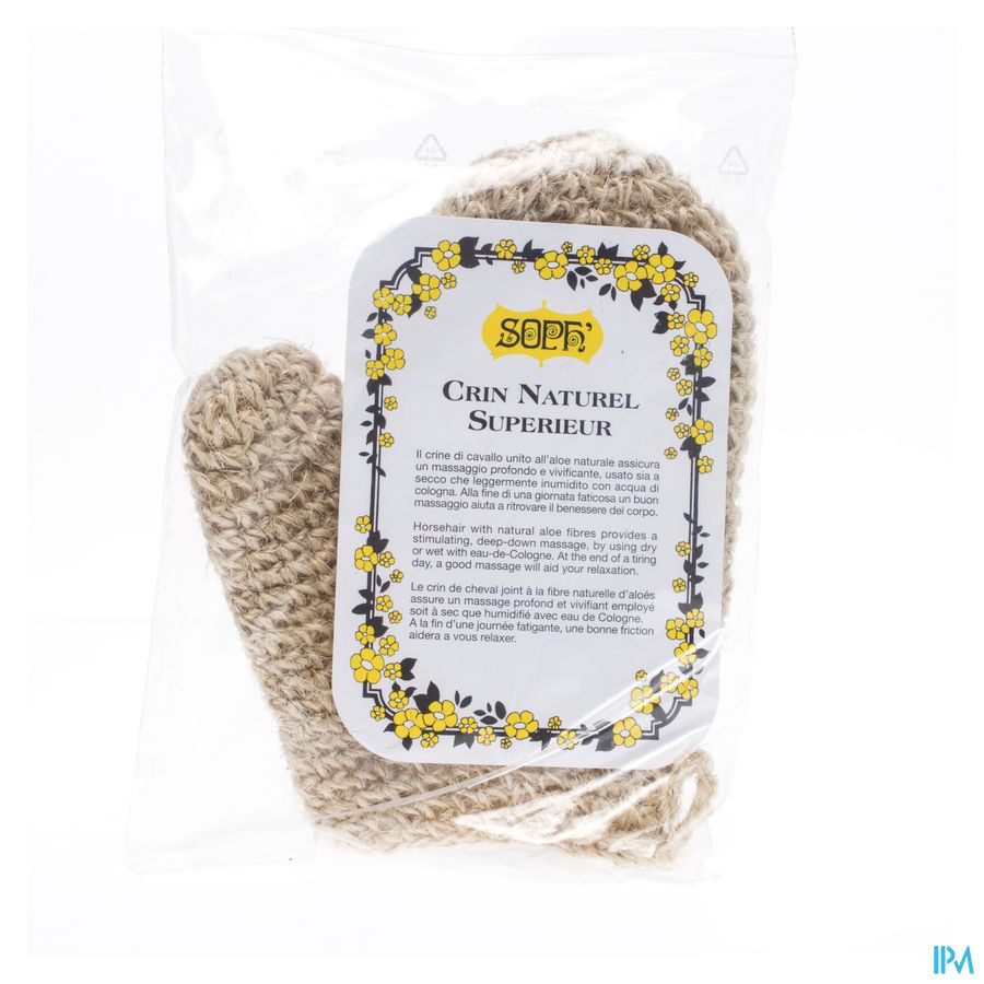 Wolf Handschoen Paardehaar Gemengd Wit N13 Wolf Handschoen Paardehaar Gemengd Wit N13