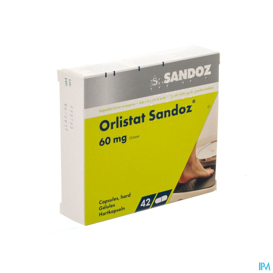 Orlistat Sandoz Harde Caps 42 X 60mg 1
