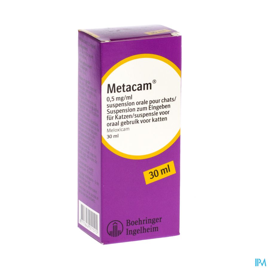 Metacam Susp Oral 0,5mg/1ml 30ml Katten Metacam Susp Oral 0,5mg/1ml 30ml Katten