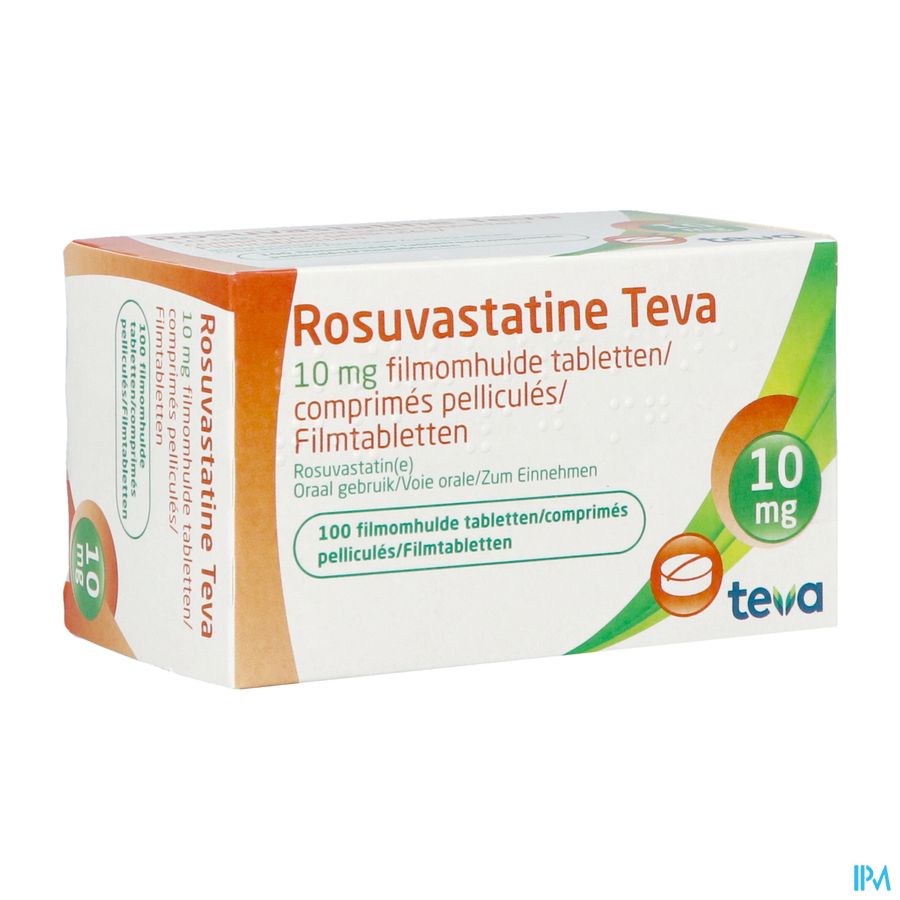 Rosuvastatine Teva 10mg Comp Pell 100 Rosuvastatine Teva 10mg Comp Pell 100