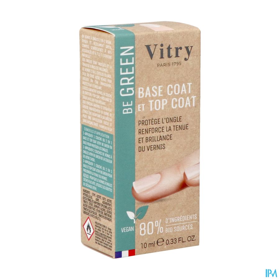 Vernis Be Green 2&1 Base & Top Coat 10ml Vernis Be Green 2&1 Base & Top Coat 10ml