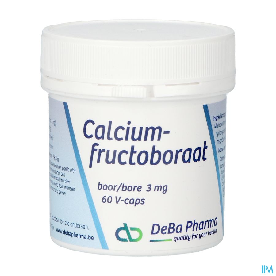Calciumfructoboraat V-caps 60 Deba Calciumfructoboraat V-caps 60 Deba