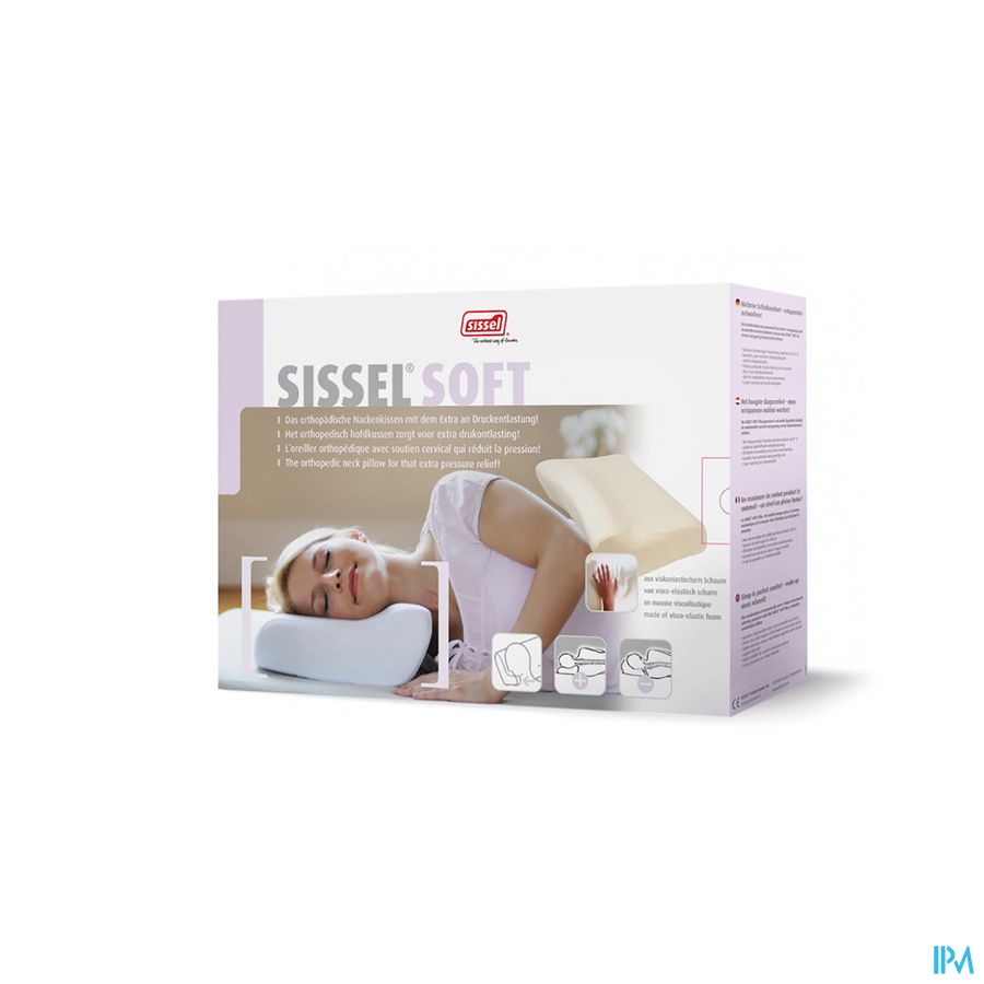 Sissel Soft M Hoofdkussen Visco-elast Medium+sloop Sissel Soft M Hoofdkussen Visco-elast Medium+sloop
