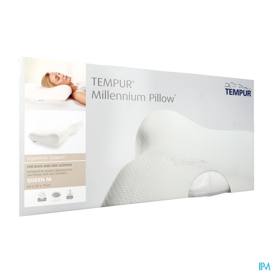 Tempur Millennium Hoofdkuss. Queen M 64x32x11/6cm Tempur Millennium Hoofdkuss. Queen M 64x32x11/6cm