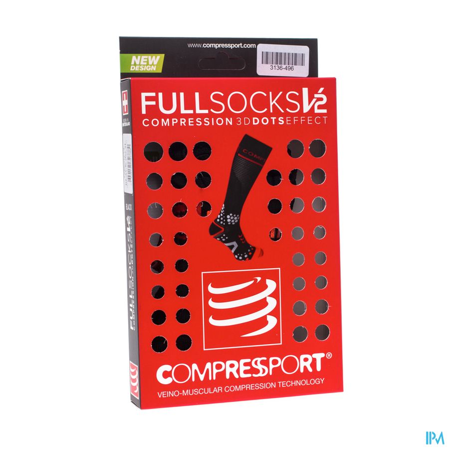 Compressport Full Socks Black 3l