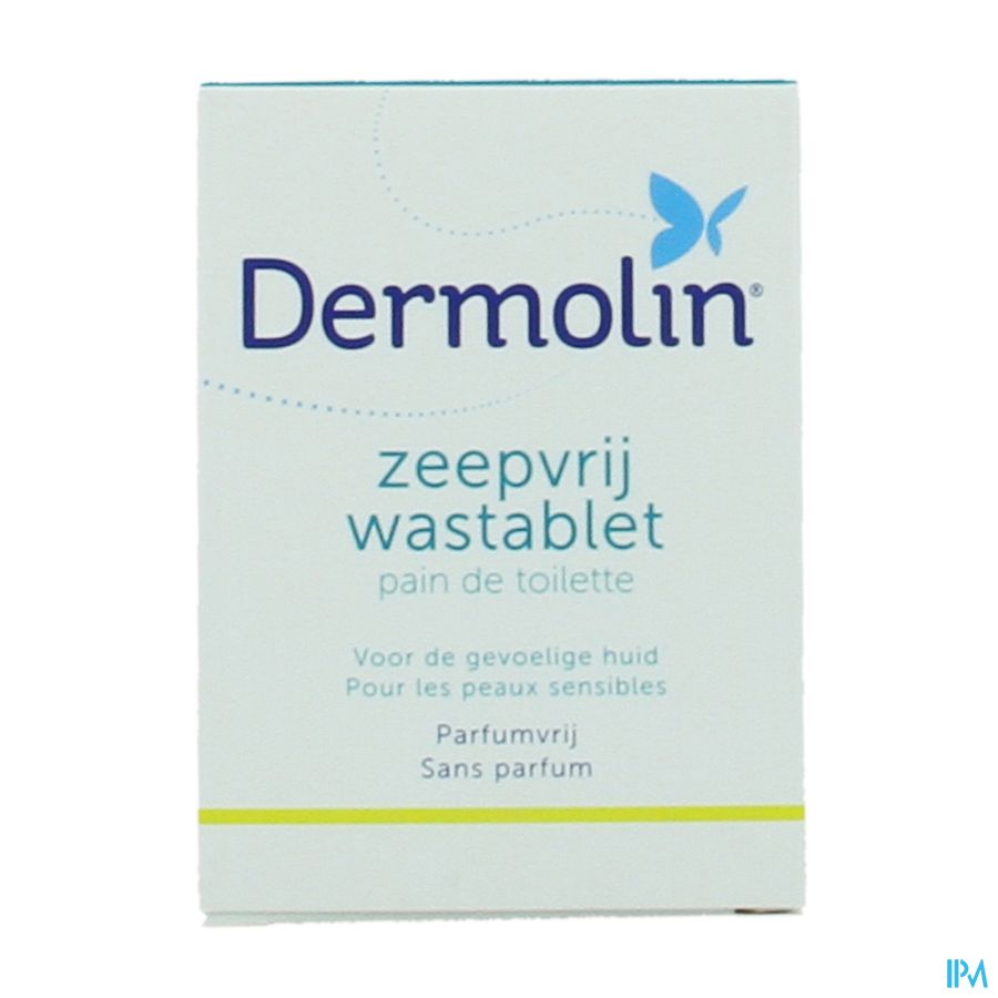 Dermolin Zeepvrij Wastablet N/parf Nf 100g 1