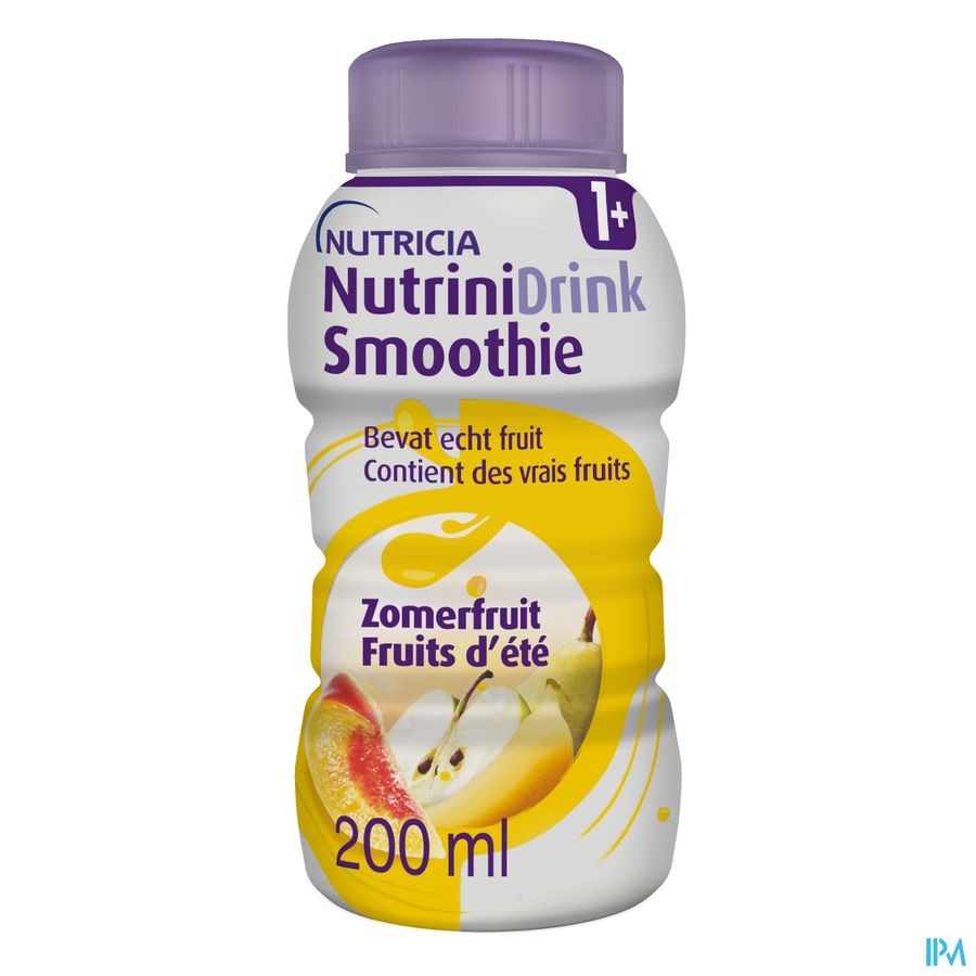 Nutrinidrink Smoothie Zomerfruit Flesje 200ml 1