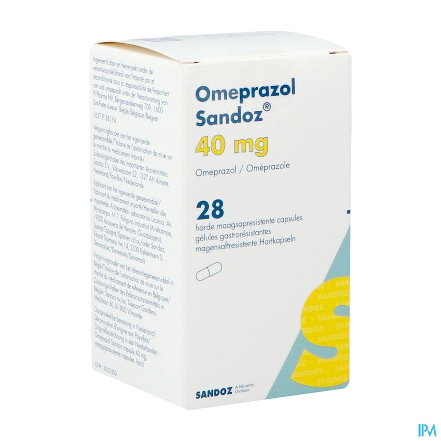 Omeprazol Sandoz 40mg Pi Pharma Caps 28x40mg Pip Omeprazol Sandoz 40mg Pi Pharma Caps 28x40mg Pip