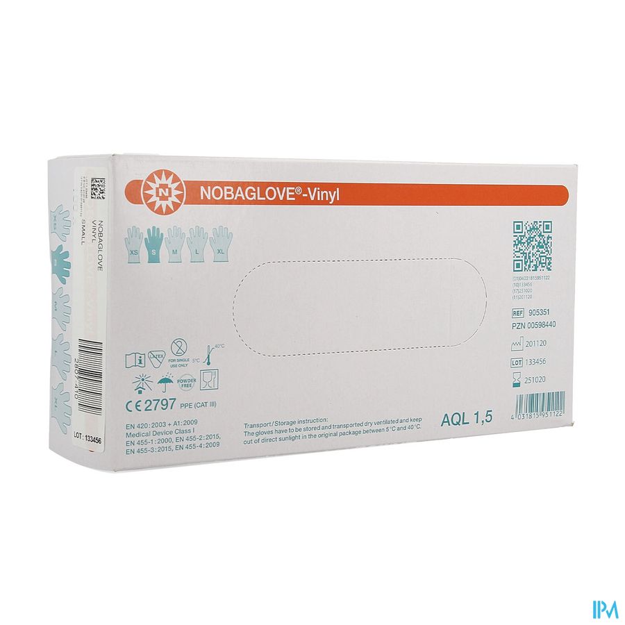 Noba Gants Vinyl S 100 5701014 Noba Gants Vinyl S 100 5701014