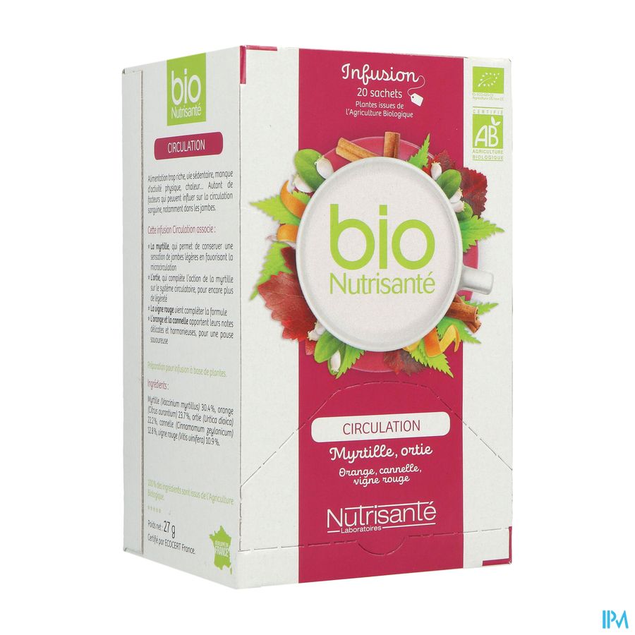 Infusie Bio Bloedsomloop Zakje 20 Infusie Bio Bloedsomloop Zakje 20