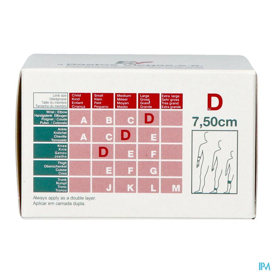 Pharmex Elastisch Buis Steunverband D 7,5cmx1m 3
