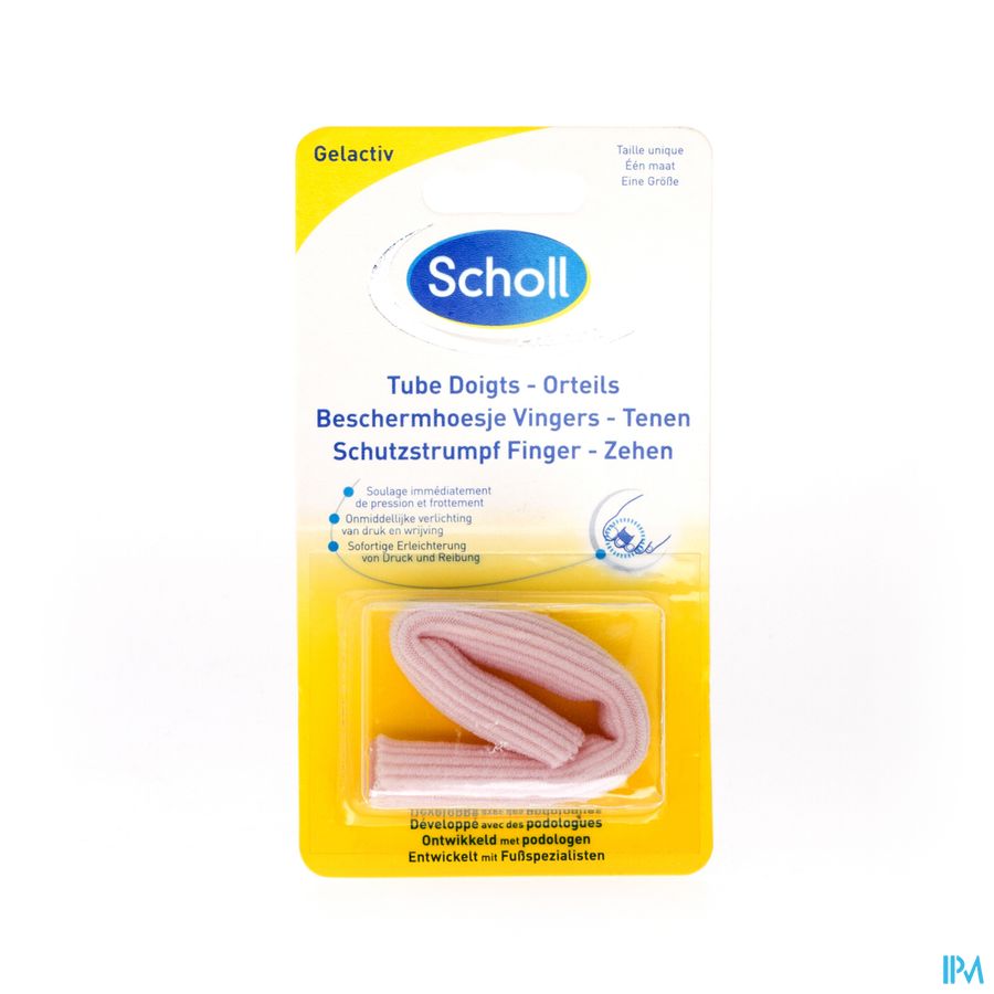 Scholl Pharma Beschermhoesje Vinger-teen 1 Scholl Pharma Beschermhoesje Vinger-teen 1