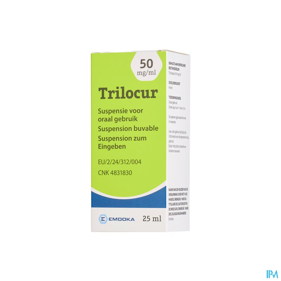 Trilocur 50mg/ml Susp Oraal Gebruik Honden 25ml Trilocur 50mg/ml Susp Oraal Gebruik Honden 25ml