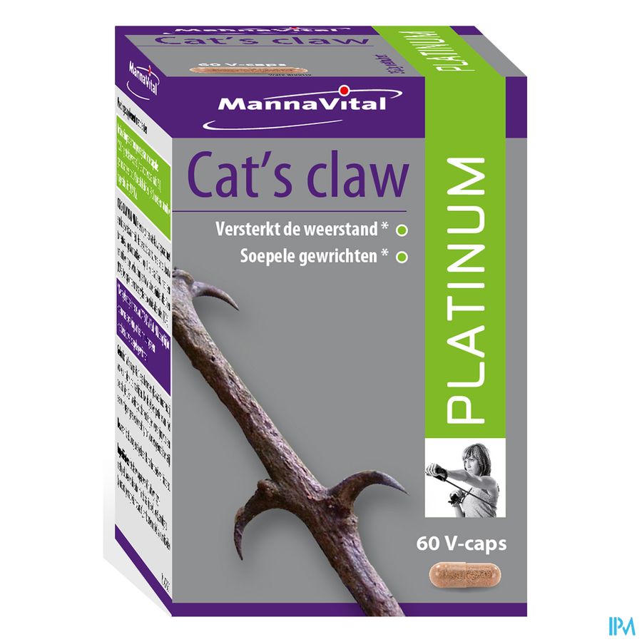 Mannavital Cats Claw Platinum V-caps 60 Mannavital Cats Claw Platinum V-caps 60