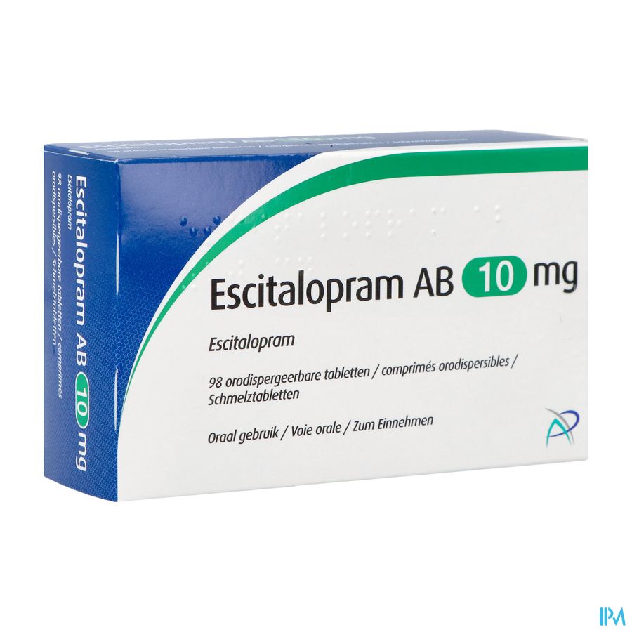 Escitalopram Ab 10mg Comp Orodisp 98 X 10mg Escitalopram Ab 10mg Comp Orodisp 98 X 10mg