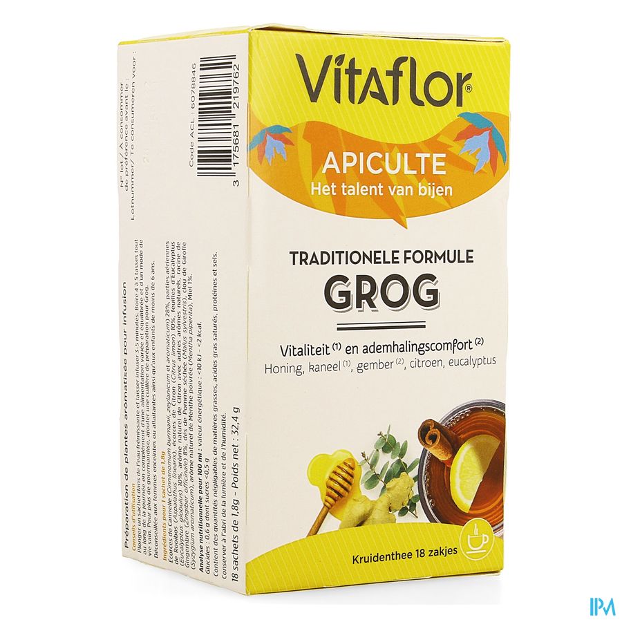 Vitaflor Grog Traditionele Formule Zakje 18 Vitaflor Grog Traditionele Formule Zakje 18