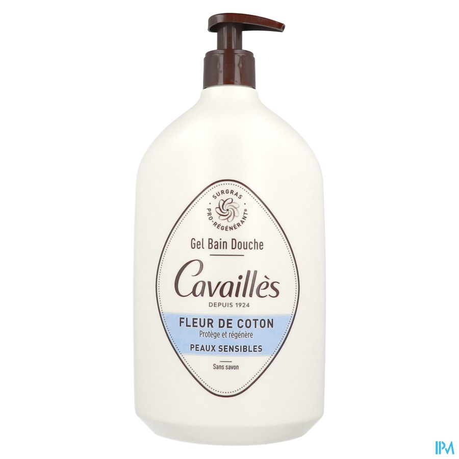 Roge Cavailles Gel Bain Douche Surgr. Fl. Coton 1l 1