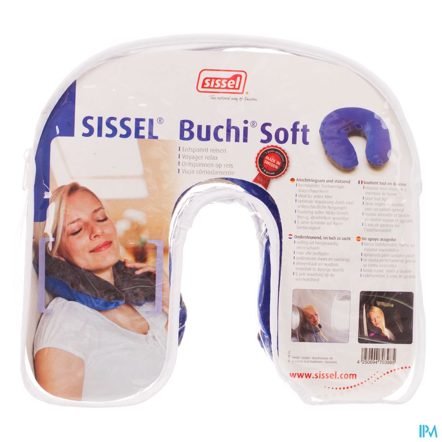 Sissel Buchi Soft Blauw/grijs Nekkussen U-vorm 1