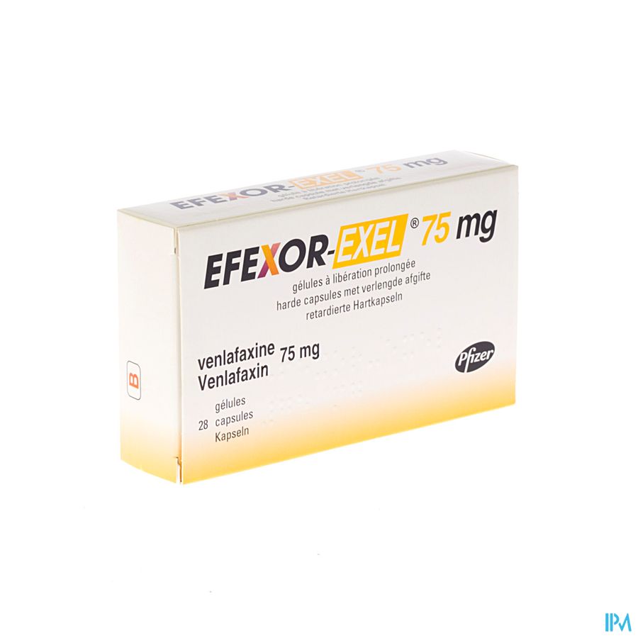 Efexor Exel 75mg Caps Verlengde Afgifte 28 Efexor Exel 75mg Caps Verlengde Afgifte 28