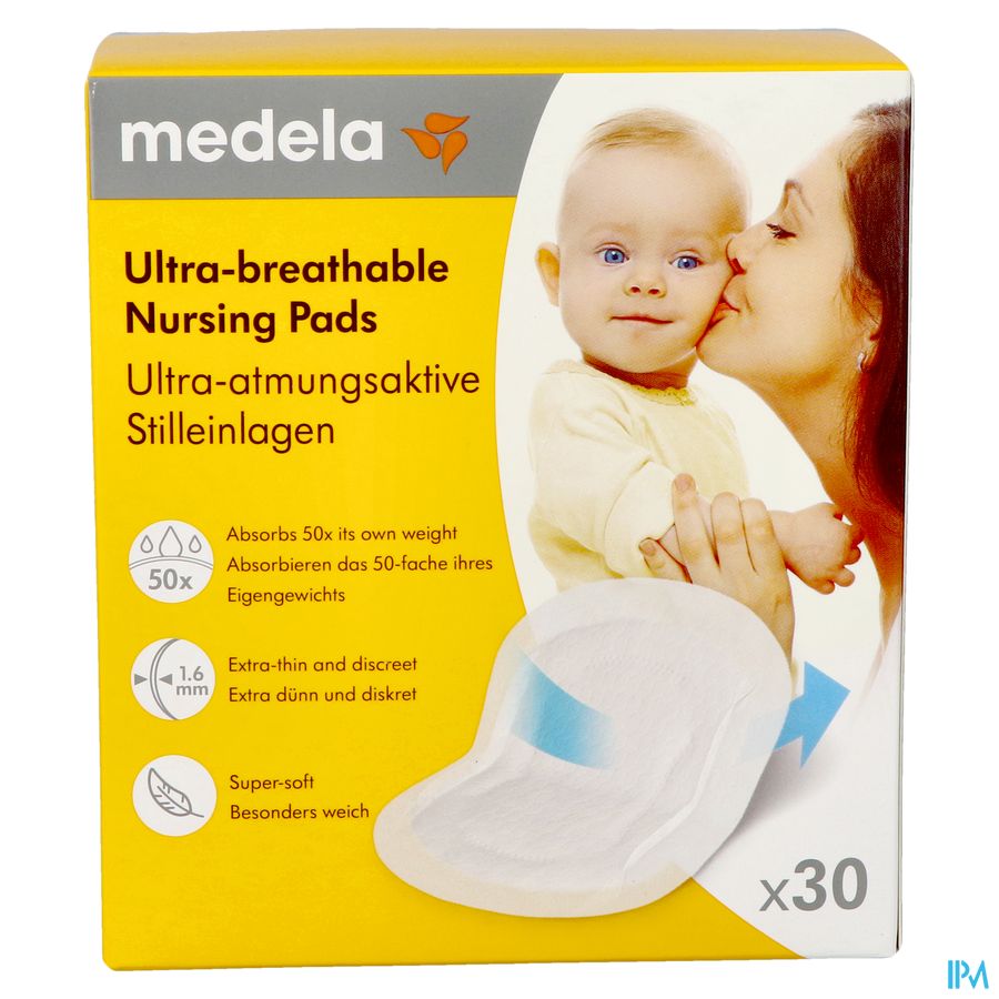 Medela Ultra Ademende Zoogkompressen 30 1