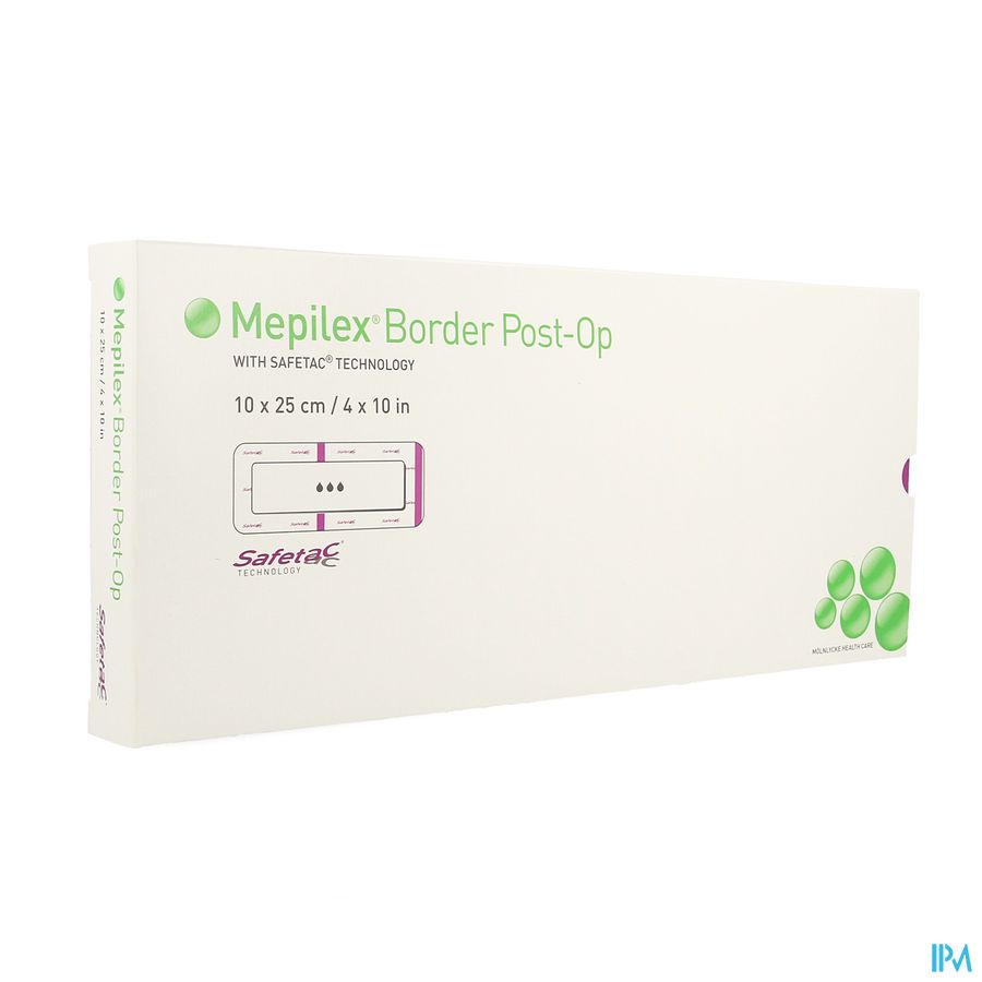 Mepilex Border Post-op Verb 10x25cm 5 496455 Mepilex Border Post-op Verb 10x25cm 5 496455