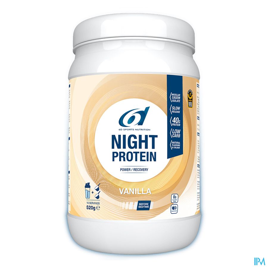 6d Night Protein Vanilla 520g 6d Night Protein Vanilla 520g