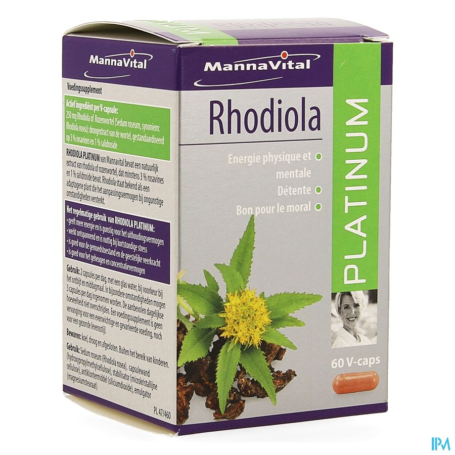 Mannavital Rhodiola Platinum V-caps 60 Mannavital Rhodiola Platinum V-caps 60