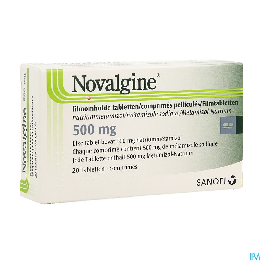 Novalgine Comp. Oblong 20 X 500mg Novalgine Comp. Oblong 20 X 500mg