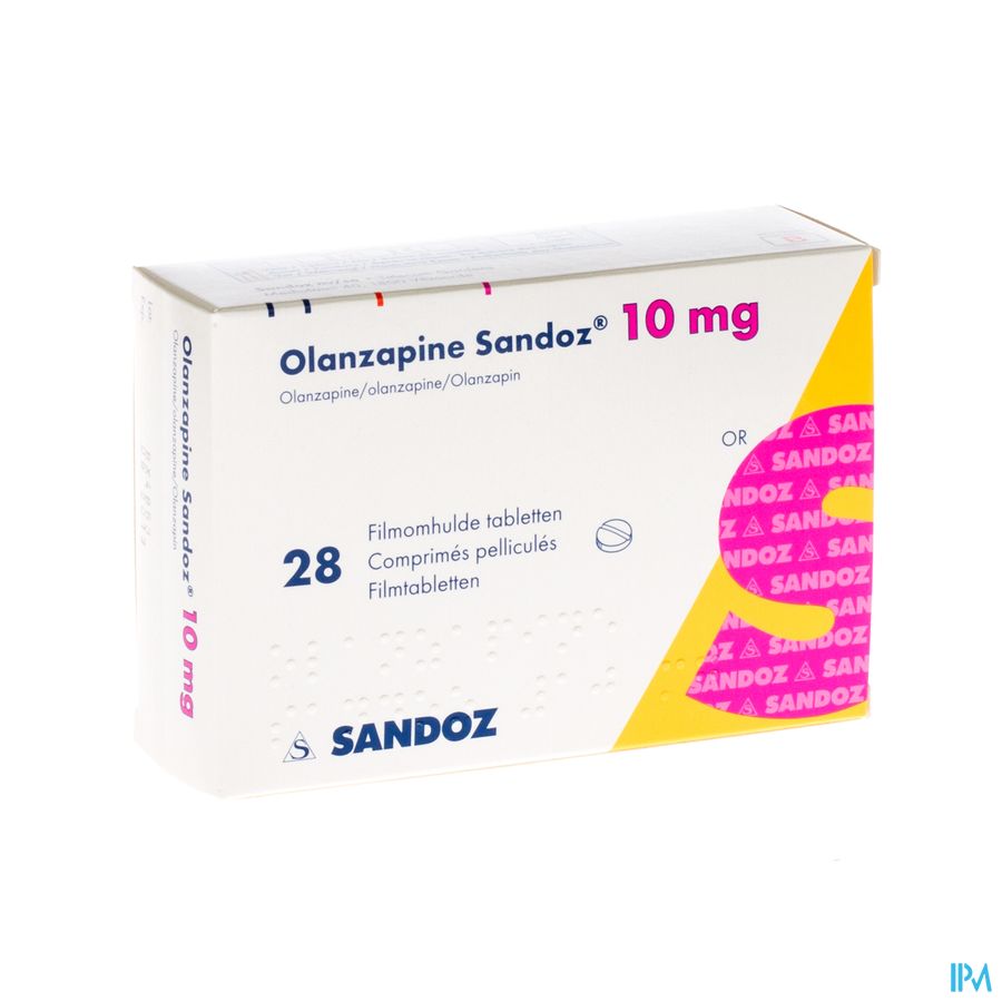 Olanzapine 10mg Sandoz Comp Pell 28 Olanzapine 10mg Sandoz Comp Pell 28
