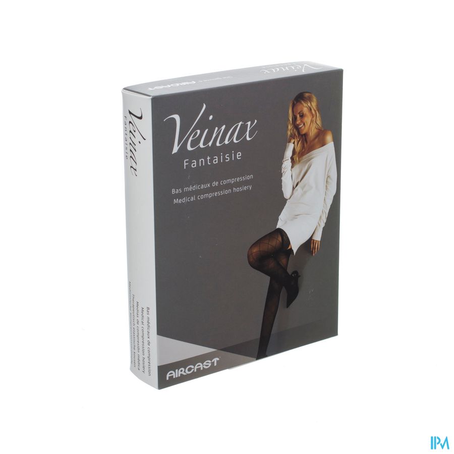 Veinax Panty Grote Diamant 2 Lang Zwart Maat 1 1