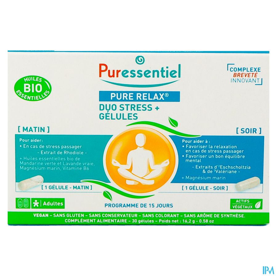 Puressentiel Pure Relax Duo Stress Caps 30 3