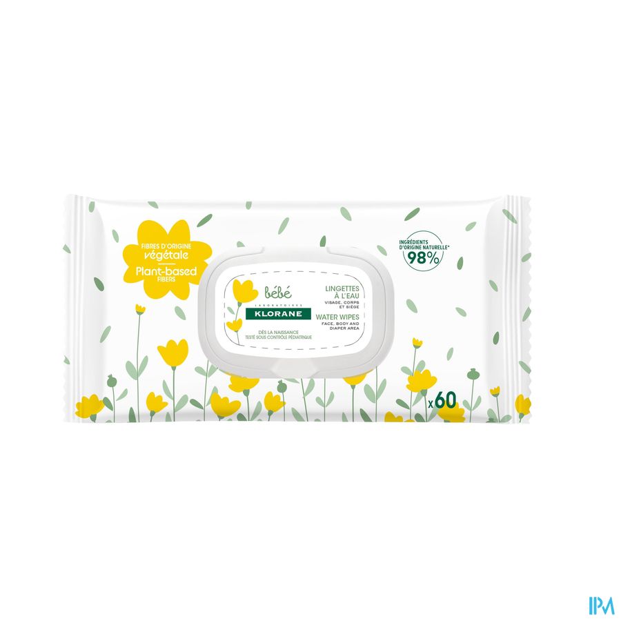 Klorane Bb Doekjes Waterbasis 60