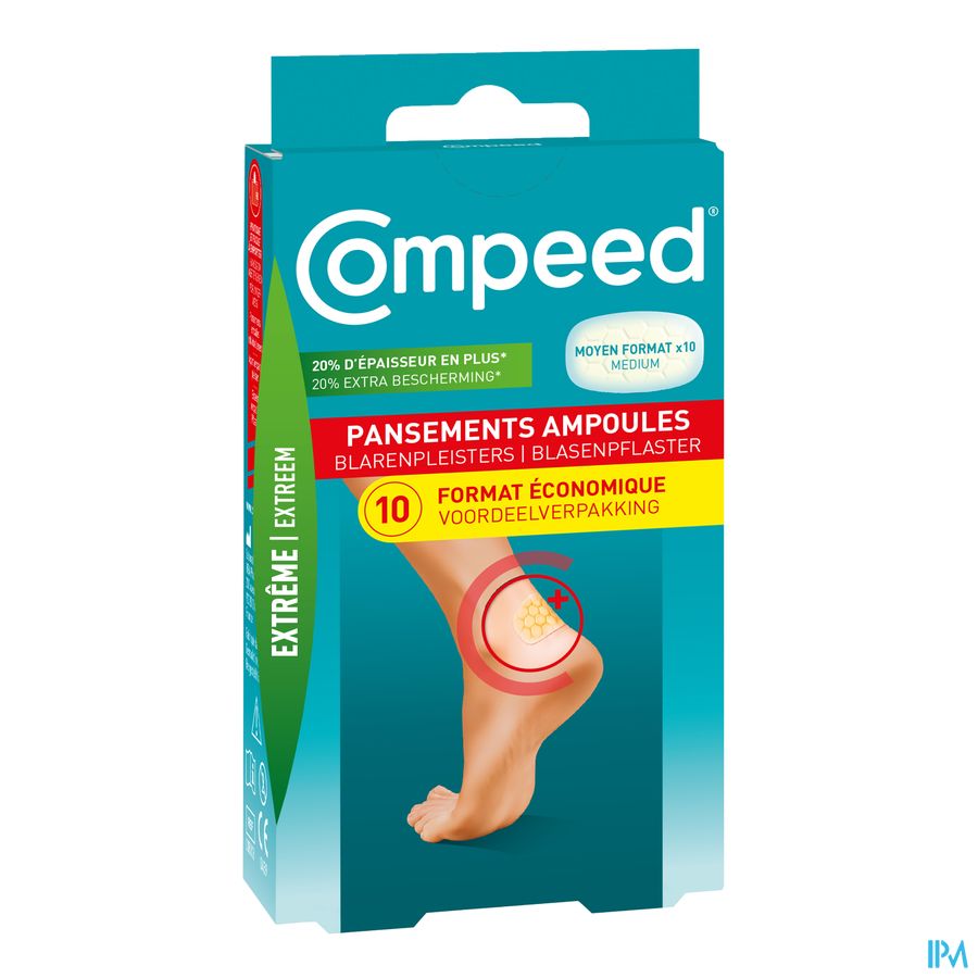 Compeed Blarenpleisters Extreem Voordeelverpak.10 Compeed Blarenpleisters Extreem Voordeelverpak.10