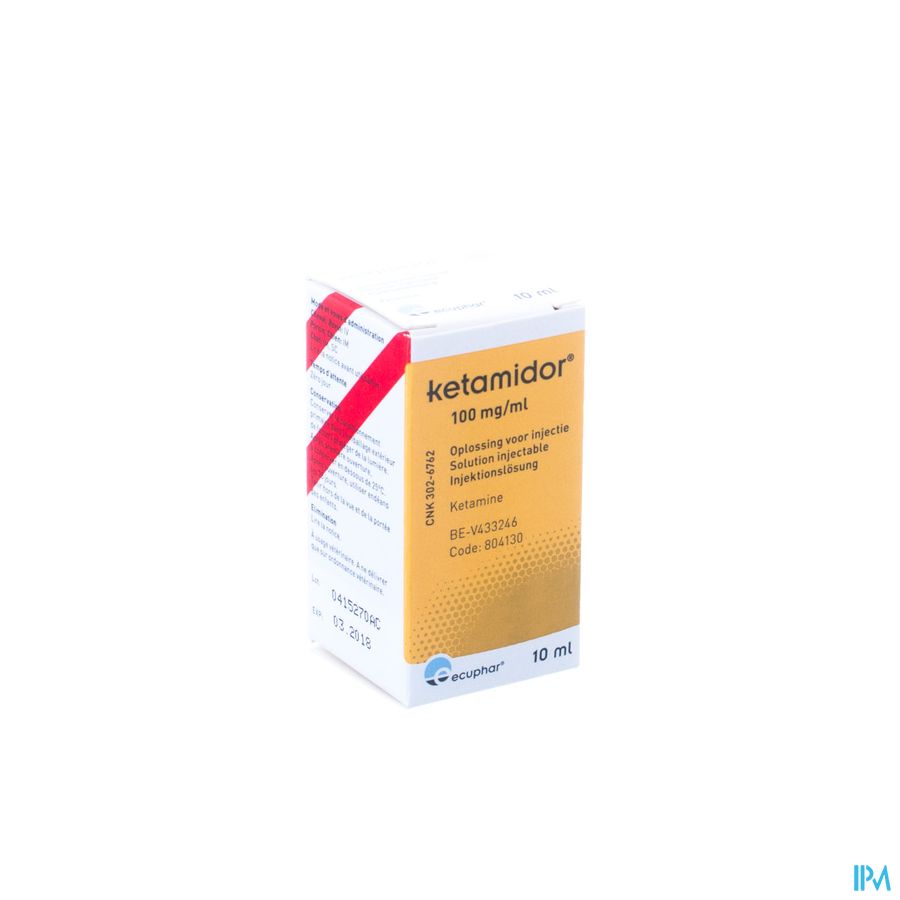 Ketamidor 100mg/ml Sol Inj 10ml Ketamidor 100mg/ml Sol Inj 10ml