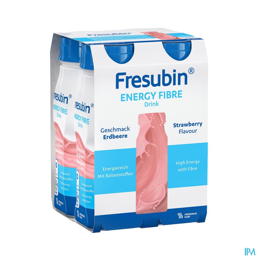 Fresubin Energy Fibre Drink Fraise Fl 4x200ml Fresubin Energy Fibre Drink Fraise Fl 4x200ml