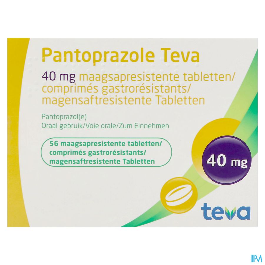 Pantoprazole Teva Pi Pharma 40mg Gastrores.comp 56 2