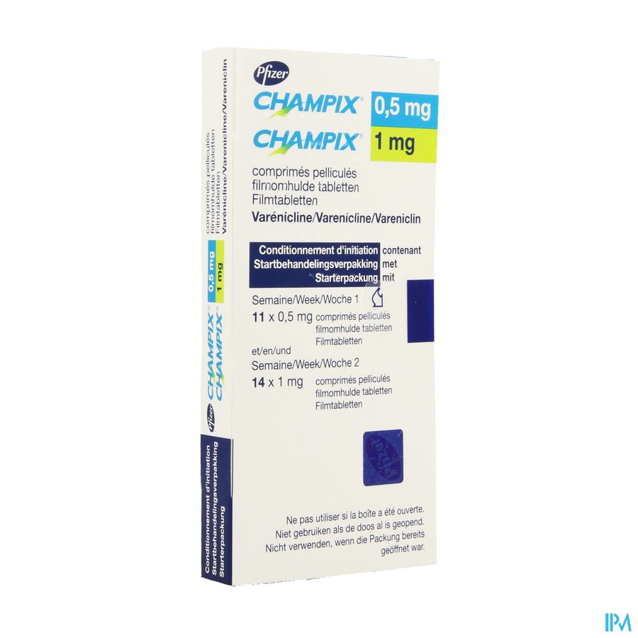 Champix Comp 11 (0,5mg) + 14 (1mg) Aclar/pvc/alu