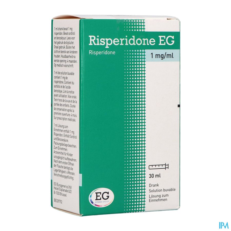 Risperidone EG 1Mg/Ml Drank  30Ml Risperidone EG 1Mg/Ml Drank  30Ml