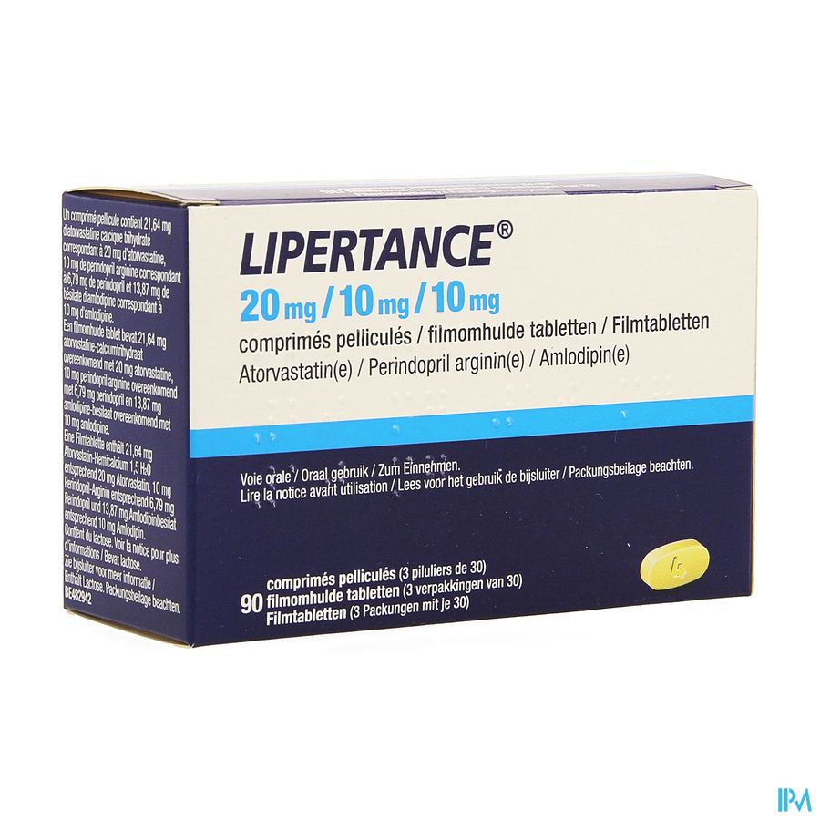 Lipertance 20mg/10mg/10mg Filmomh Tabl 90 Lipertance 20mg/10mg/10mg Filmomh Tabl 90