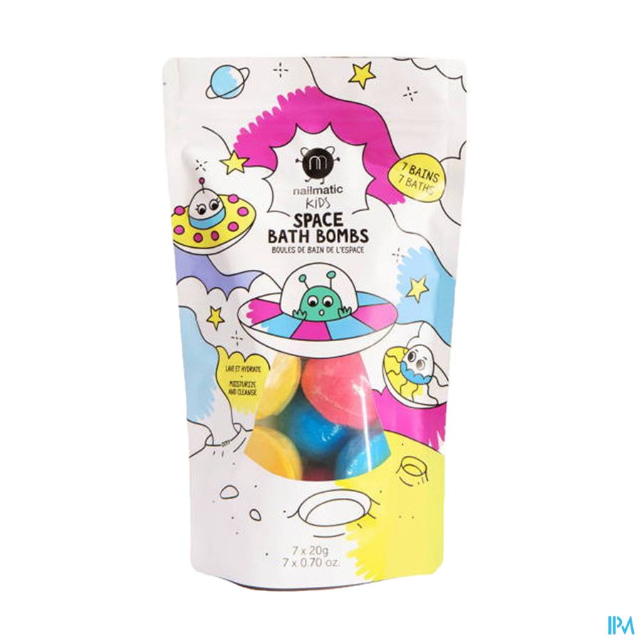 Nailmatic Kids Badbruisballen Zakjes 7x20g Nailmatic Kids Badbruisballen Zakjes 7x20g