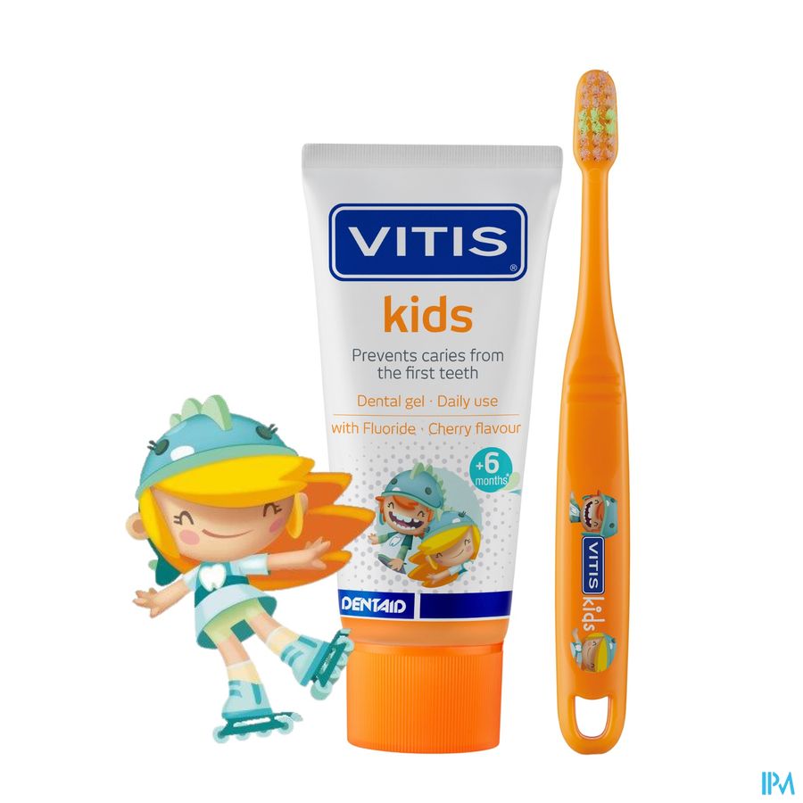 Vitis Kids Gel Tandpasta 50ml 6