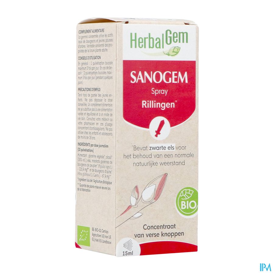 Herbalgem Sanogem Spray Bio 15ml Herbalgem Sanogem Spray Bio 15ml