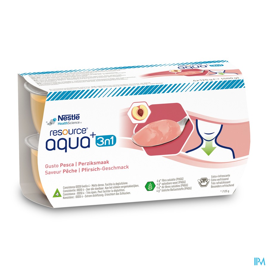 Resource Aqua+ 3en1 Peche 4x125g 12324340