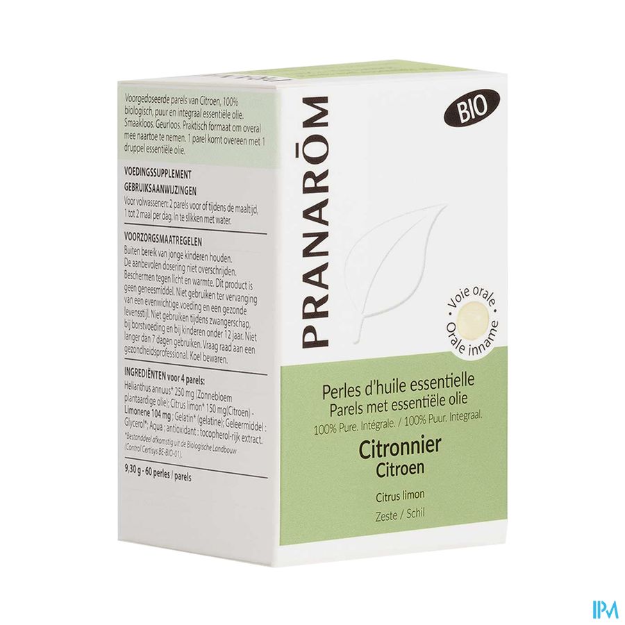 Pranarom Eo Citroen Bio Parels 60 Pranarom Eo Citroen Bio Parels 60